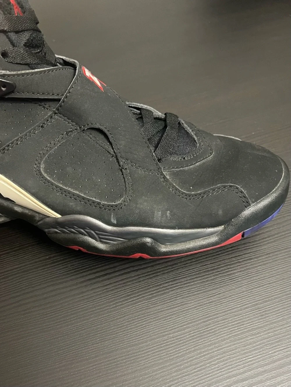 Jordan Air Jordan 8 Retro Playoff 2013 Size 9.5 305381-061 Red Black White